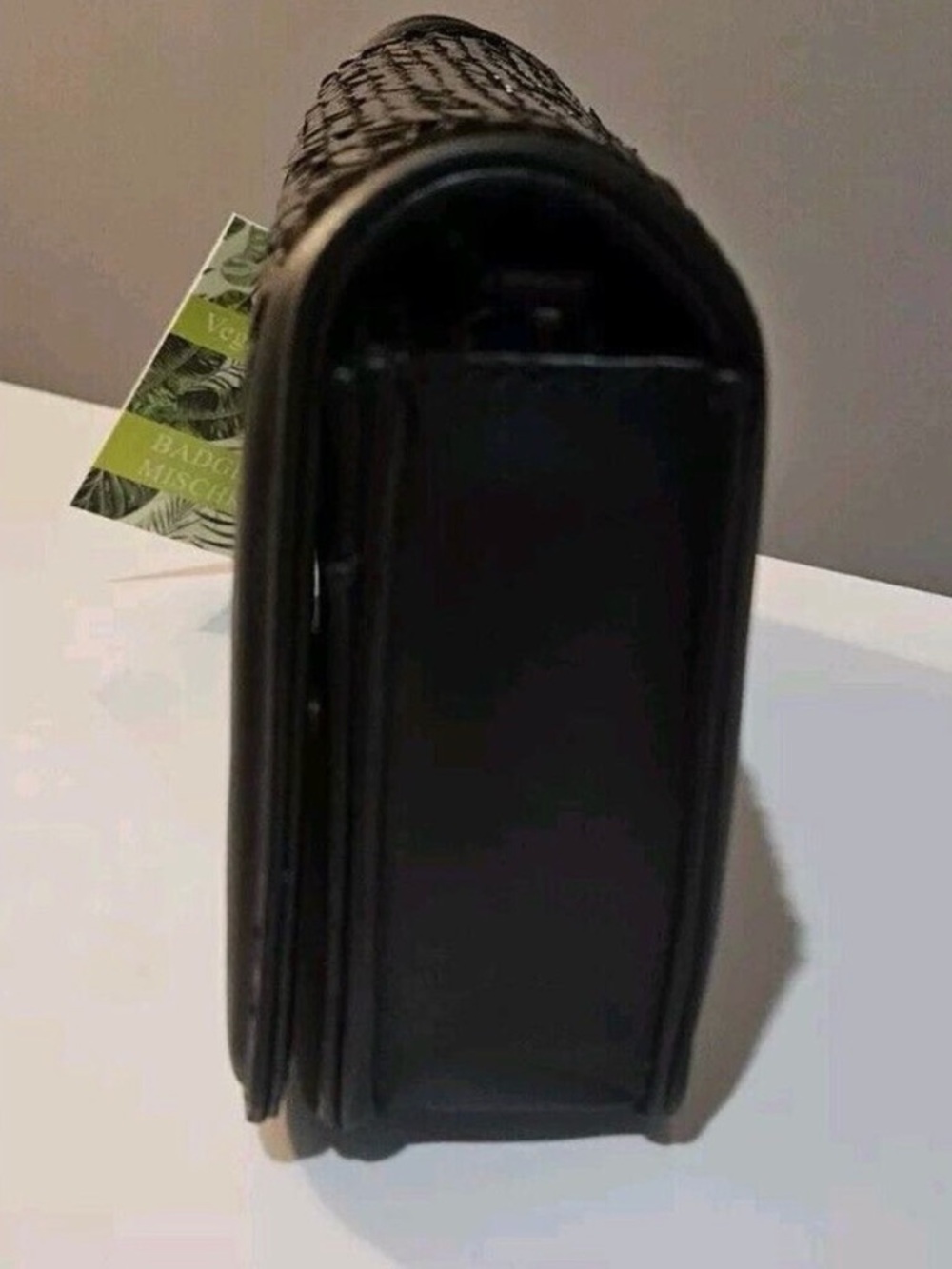 Badgley Mischka Black Sequin Crossbody Bag - Picture 3 of 4